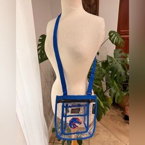 Boise State Broncos Clear Stadium Crossbody Bag Adjustable Strap NCAA